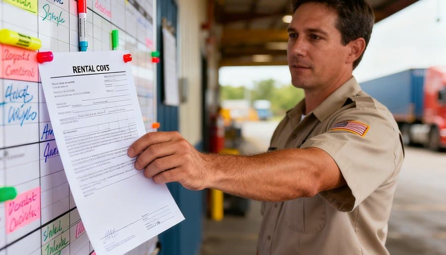 Rationalisation des extensions de location et des échanges workflow in rental operations