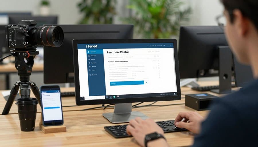 Allow customers to book rental equipment online workflow in rental operations