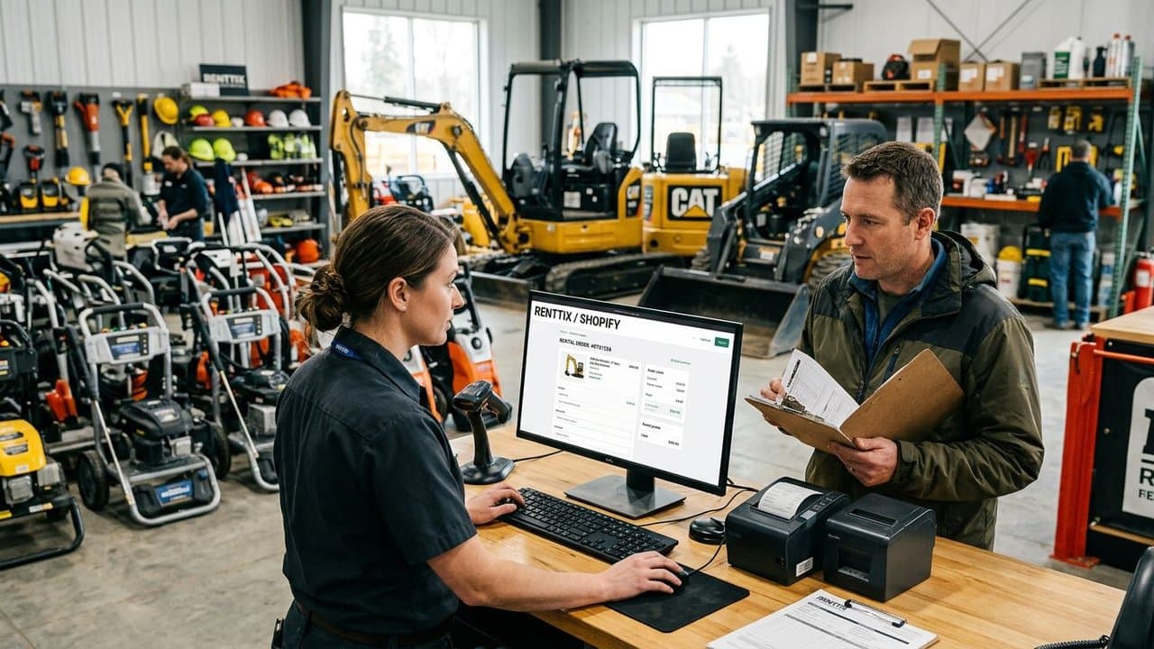 Renttix Shopify Integration for Equipment Rentals
