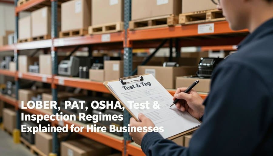 LOLER, PAT, OSHA, Test & Tag: Inspection Regimes Explained for Hire Businesses