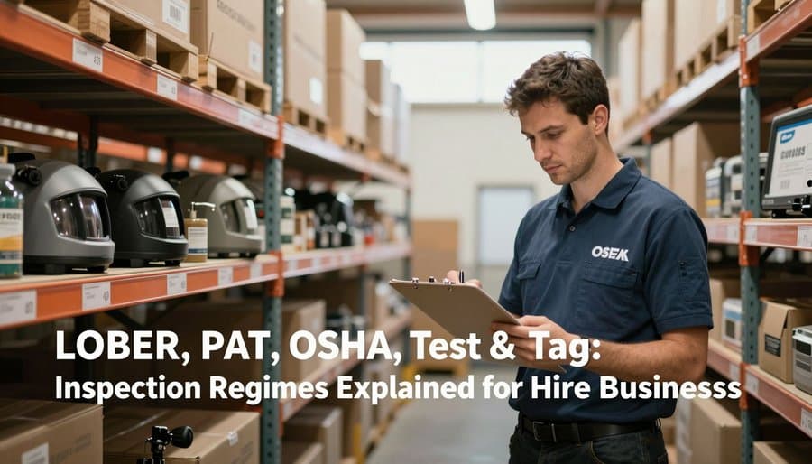 LOLER, PAT, OSHA, Test & Tag: Inspection Regimes Explained for Hire Businesses