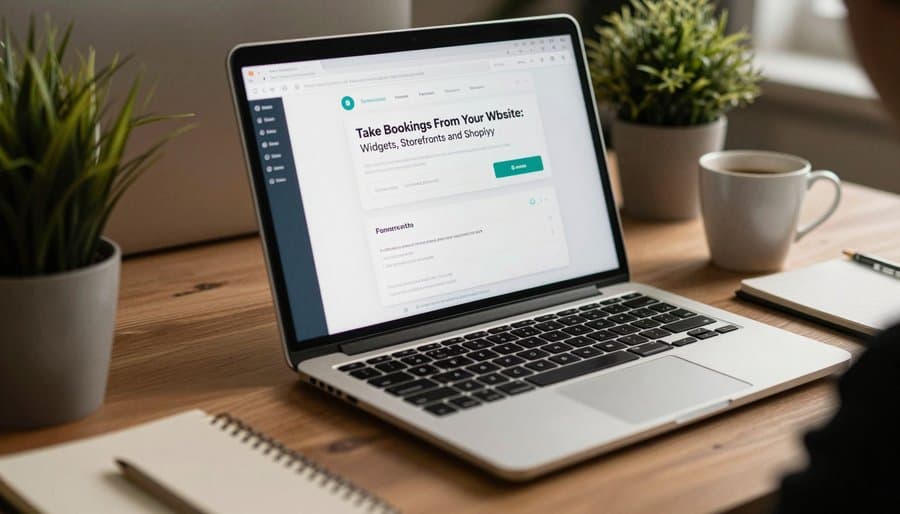 รับการจองจากเว็บไซต์ของคุณ: วิดเจ็ต หน้าร้าน และ Shopify